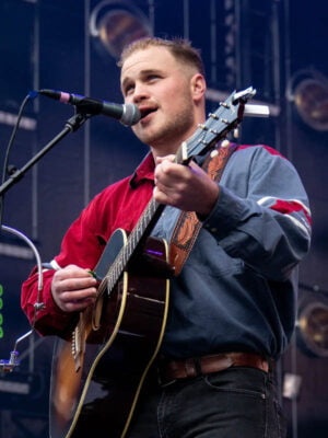 Zach Bryan Red And Blue Shirt