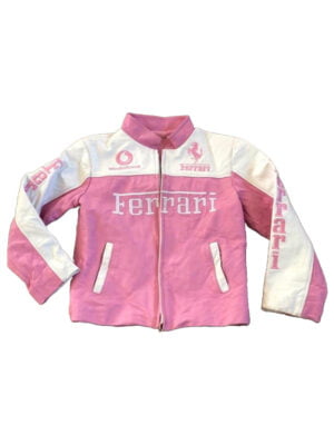 Pink Ferrari Leather Jacket