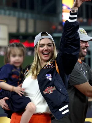 Kate Upton Astros 2022 Satin Jacket