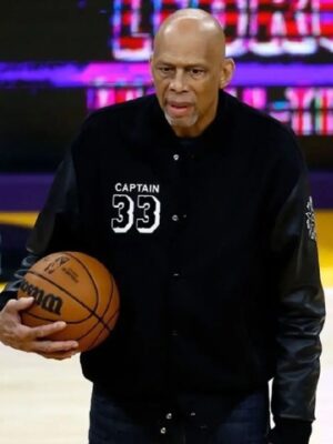 NBA Kareem Abdul-Jabbar Captain 33 Letterman Jacket