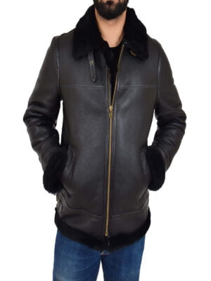 Men Black B3 Aviator Jacket