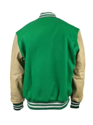 New York Jets Green and Beige Varsity Jacket