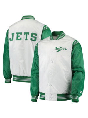 New York Jets Starter White and Green Jacket