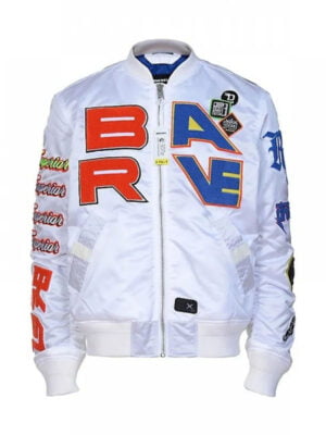 Ronnie My Fault 2023 Fran Berenguer White Letterman Jacket