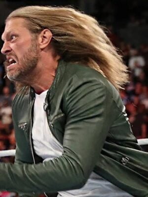 WWE Edge Green Leather Jacket