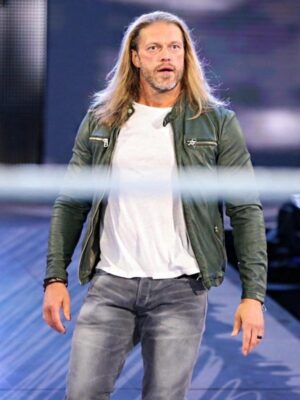 WWE Edge Green Leather Jacket