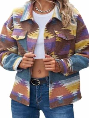 TV-Series Unsellable Houses S04 Leslie Davis Rainbow Aztec Print Jacket