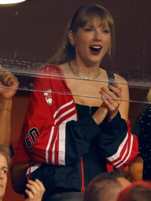 Taylor Swift Chiefs Windbreaker Erin Andrews Jacket