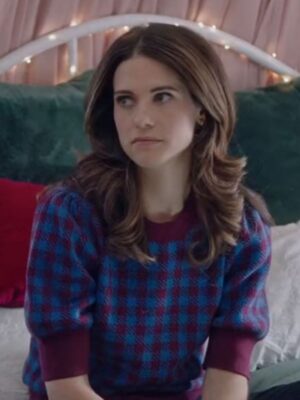 Where Are You Christmas Lyndsy Fonseca Checker Sweater