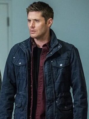 Jensen Ackles Supernatural Dean Winchester Blue Cotton Jacket