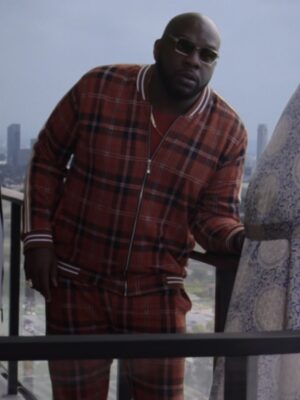 Bookie Omar Dorsey Red Plaid Tracksuit