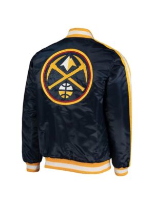 Denver Nuggets The Offensive Navy Satin Jacket