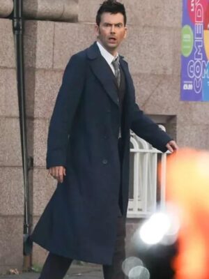 Doctor Who S14 David Tennant Blue Trench Coat