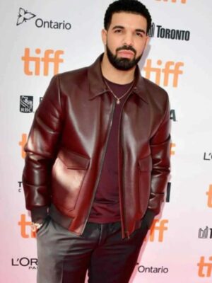 Drake Film Festival Leather Jacket