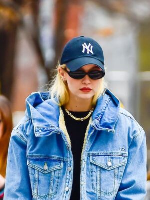 Gigi Hadid Hooded Denim Jacket