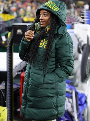 Green Bay Packers Simone Biles Puffer Coat