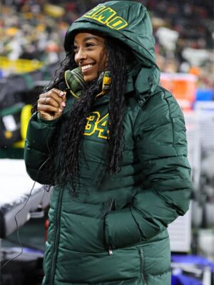 Green Bay Packers Simone Biles Puffer Coat