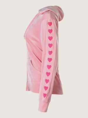 Paris In Love S02 Paris Hilton Pink Heart Embroidered Tracksuit