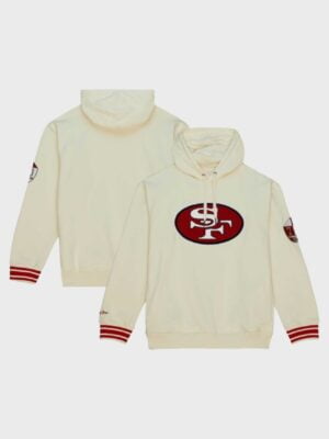 SF 49ers Cream Chainstitch Hoodie