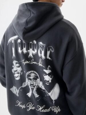 Tupac Grey Hoodie