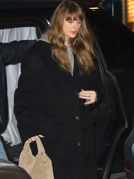 Taylor Swift NYC Black Coat | Trending Outfits