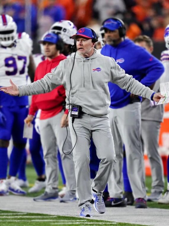 Buffalo Bills Coach Sean McDermott Grey Hoodie