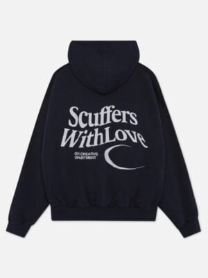 Unisex Scuffers With Love Excess Of Future Oversized Black Hoodie