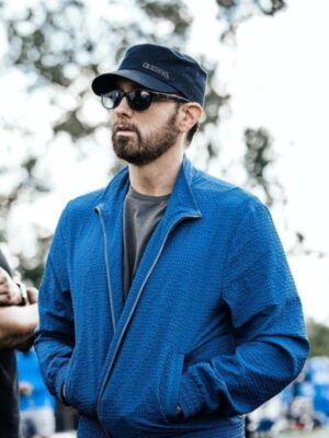 Eminem Detroit Lions Blue Jacket