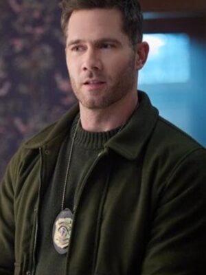 Crimetime Freefall 2024 Luke Macfarlane Green Jacket