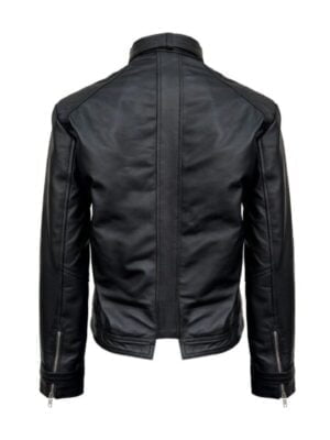 Control Jesse Faden Blue Cowhide Black Jacket