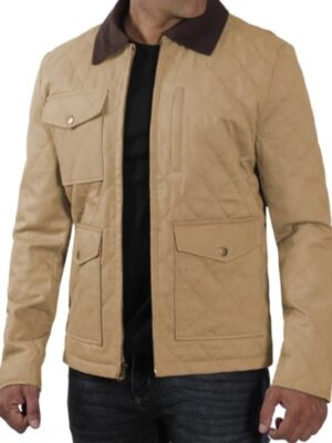 Blair Mens Beige Cotton Jacket