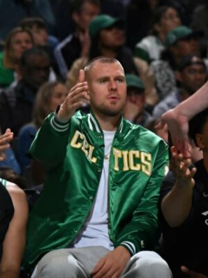 Kristaps Porzingis Boston Celtics Bomber Jacket