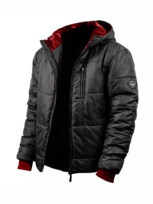 Colby Men's Black Hooded Puffer Jacket