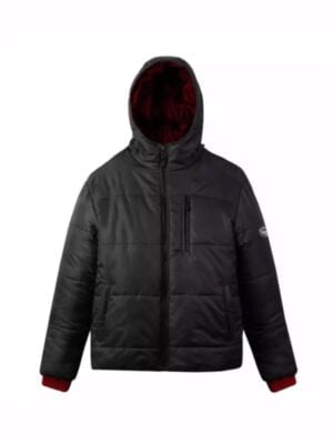 Colby Black Hooded Jacket For Men's