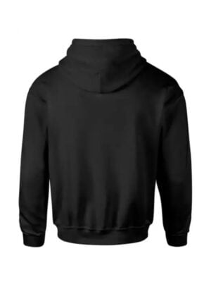 Unisex Plain Black Pullover Hoodie For Sale