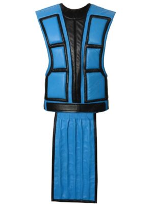 Sub Zero Mortal Kombat Blue Leather Costume Vest