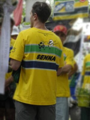 Yellow Ferrari Formula 1 Senna Forever T-Shirt
