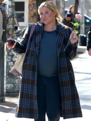 Kinda Pregnant 2025 Amy Schumer Plaid Coat