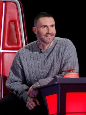 The Voice S27 Adam Levine Grey Sweater