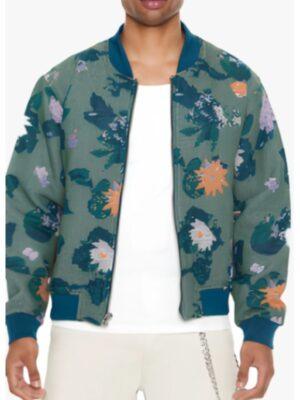 The Voice S27 Jay Ammo Floral Print Bomber Jacket for men